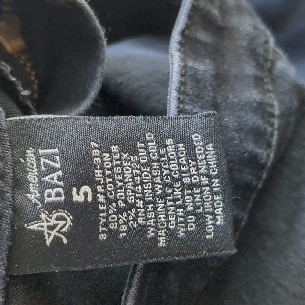 American Bazi Black High-Rise Distressed Skinny Jeans – Size M - Picture 6 of 6